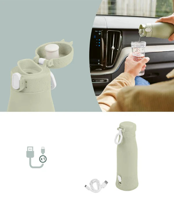 Chauffe-biberon nomade rechargeable Moov & Feed - Babymoov
