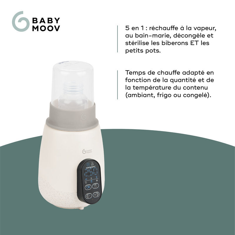 Babymoov - Chauffe-Biberon/stérilisateur Nutrismart + Mineral Beige