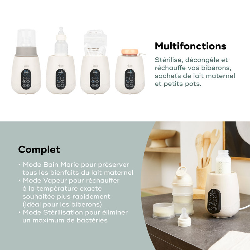 Babymoov - Chauffe-Biberon/stérilisateur Nutrismart + Mineral Beige
