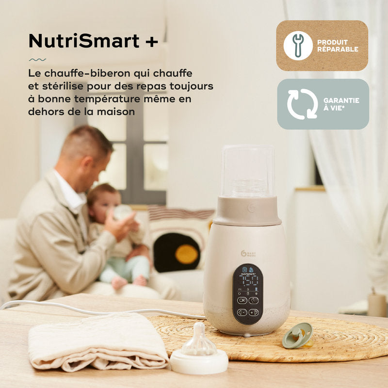 Babymoov - Chauffe-Biberon/stérilisateur Nutrismart + Mineral Beige