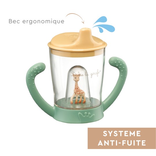 Coffret Sophie la girafe et sa tasse anti-fuite