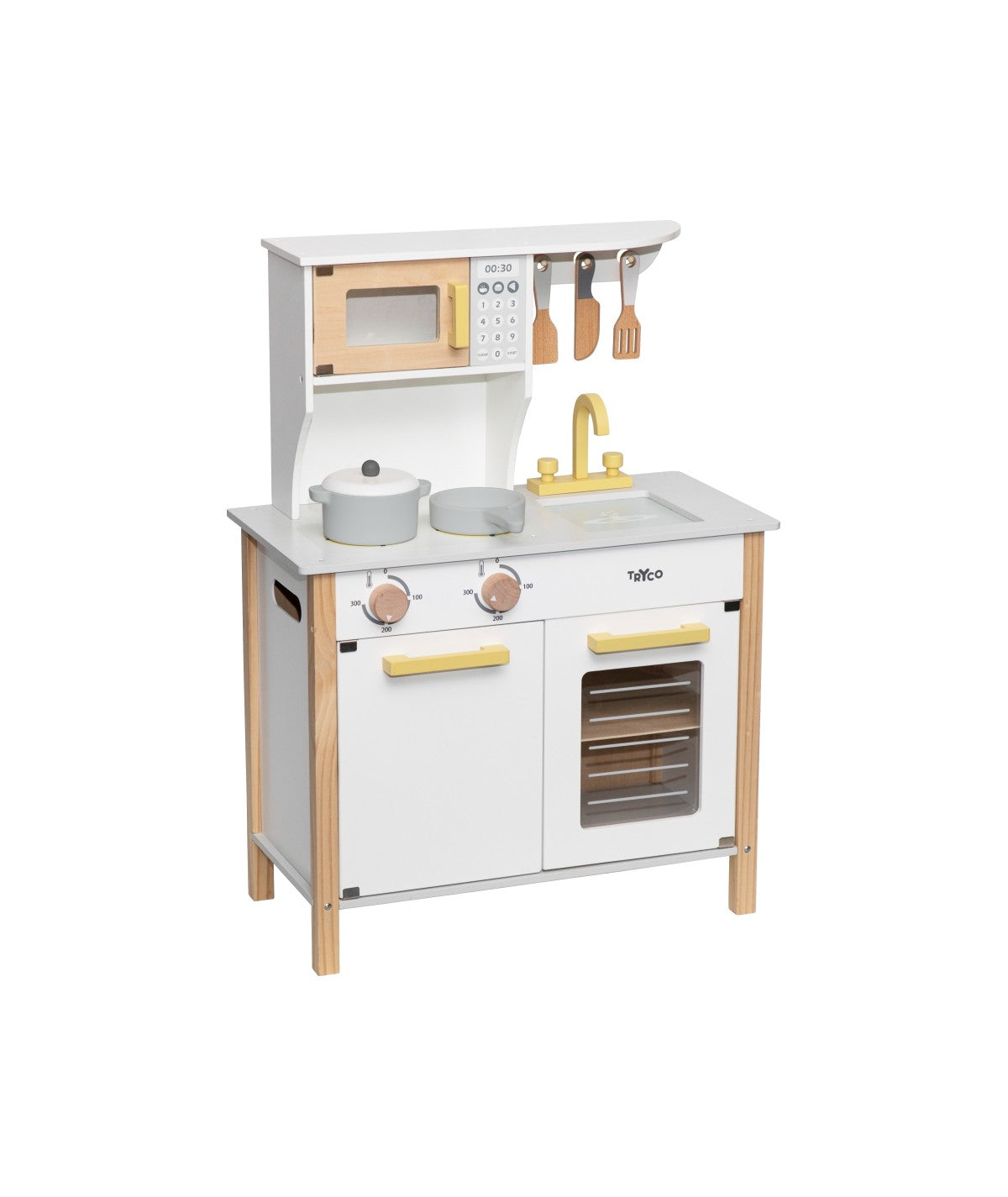 Cuisine Blanc/Or en Bois