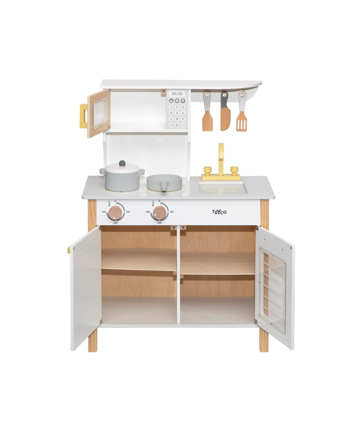 Cuisine Blanc/Or en Bois