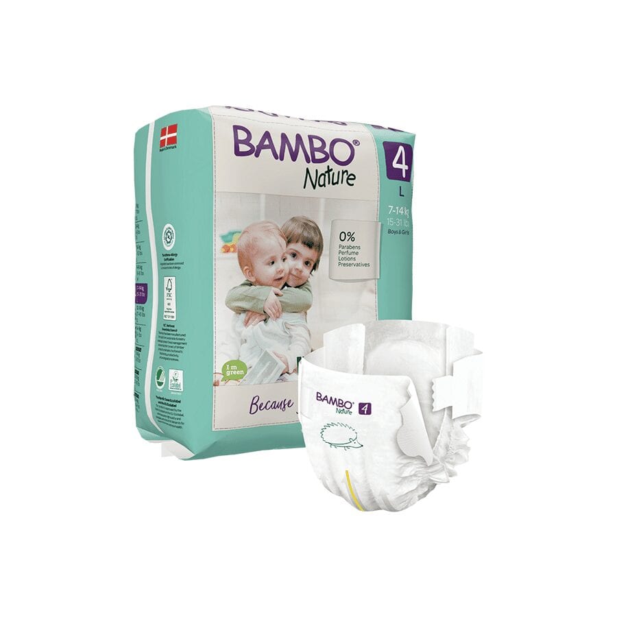 Bambo Couche bambo nature 7-14 kg taille 4 – 24 unités