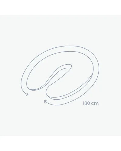 Coussin d Allaitement et Grossesse BUDDY Tetra Jersey Green Doomoo