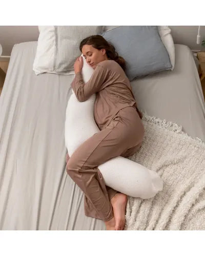 Coussin d allaitement et maternité buddy silver dots - Doomoo