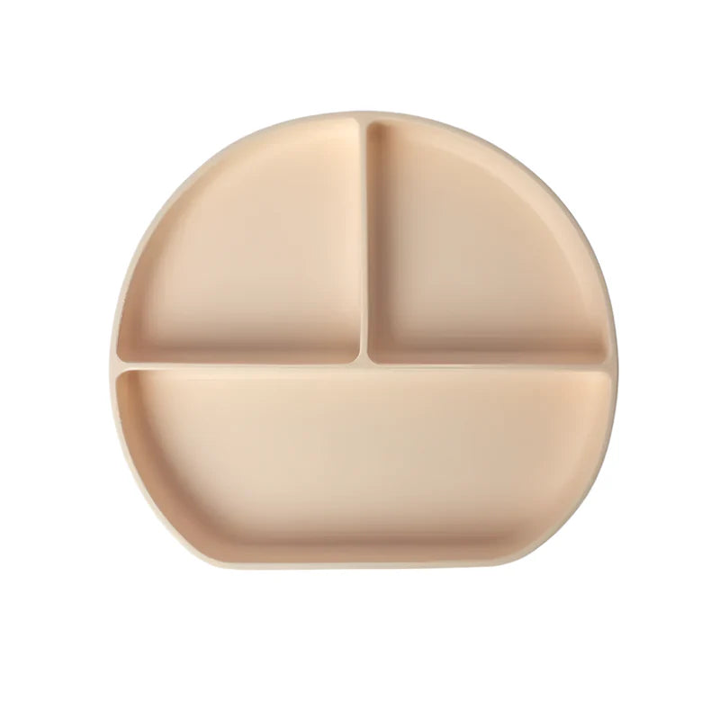 YUMMY Assiette en Silicone Multi-Compartiments avec Ventouse 4M+
