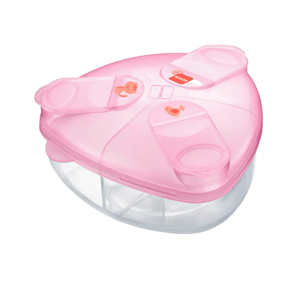 MAM Boîte Doseuse de lait 3 compartiments - Rose
