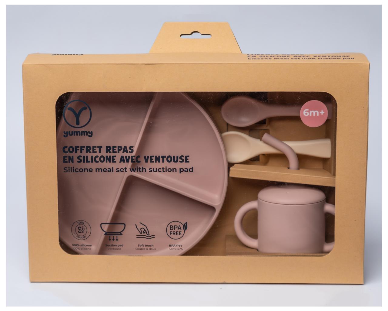 YUMMY Coffret Repas Silicone 6M+