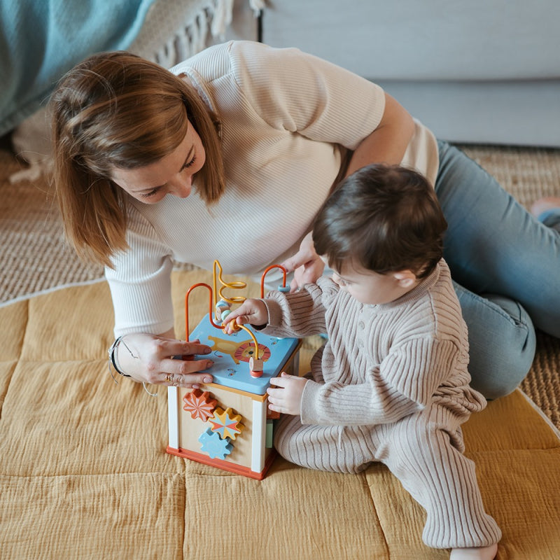 EUREKAKIDS - Little Activity Cube Wild en bois