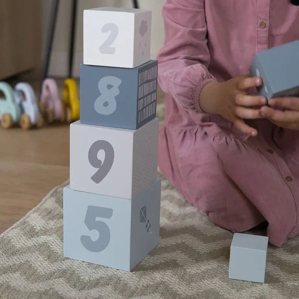 Empilement des blocs de numéros - Bleu +12M