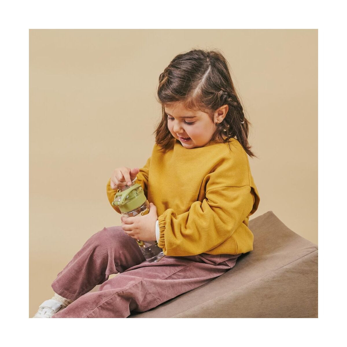 Miniland Bouteille Résistante avec Bouchon 4M+ - Vert