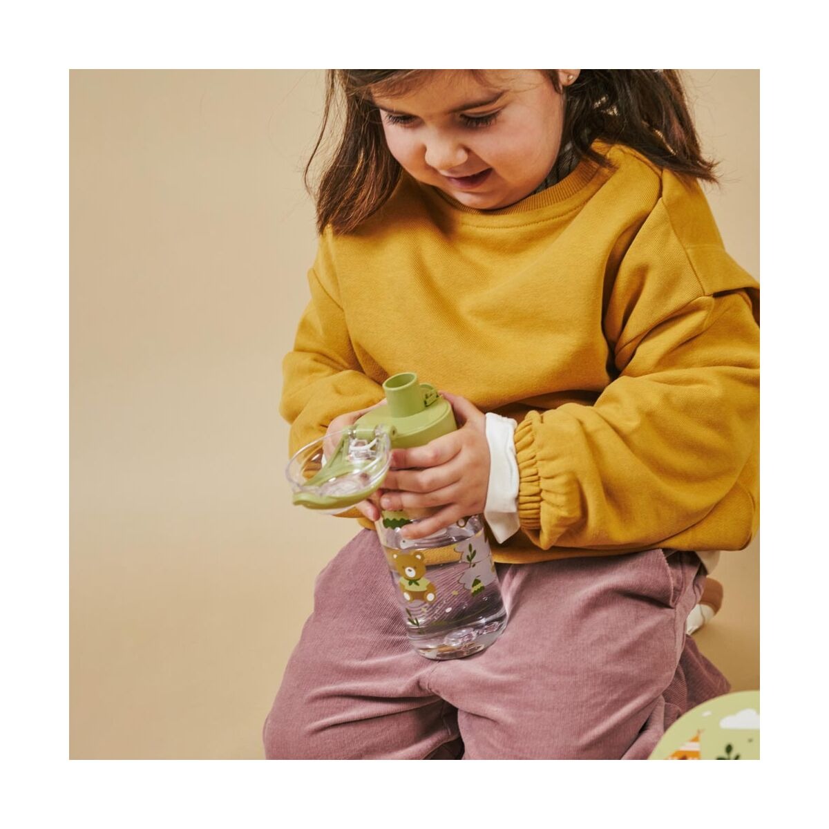 Miniland Bouteille Résistante avec Bouchon 4M+ - Vert