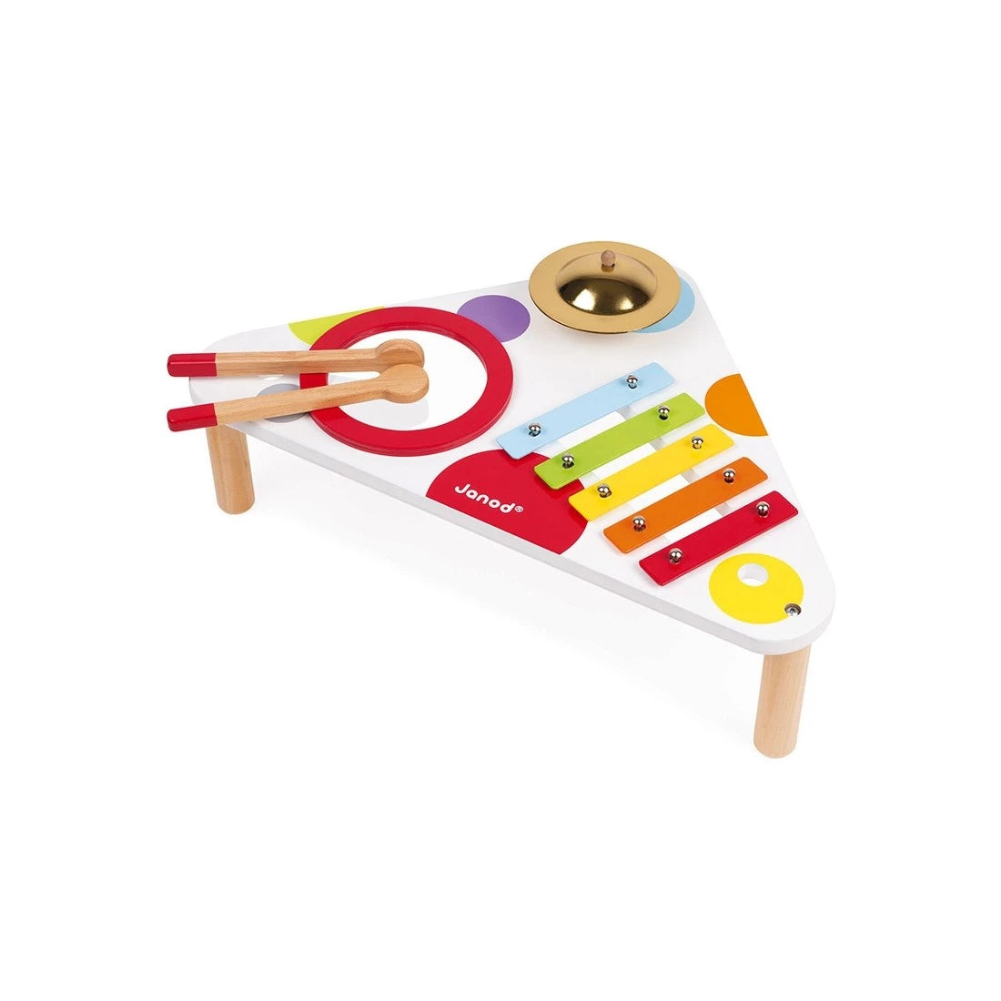 Table musicale Janod - Xylophone bébé - Confetti