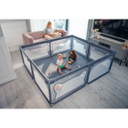 Parc pour bébé - Lionelo Willow XL Gris Béton