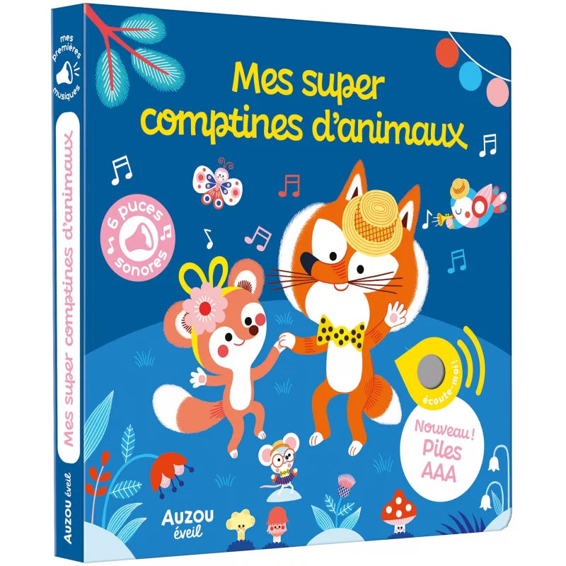 Livre sonore | Mes comptines d'animaux - Auzou