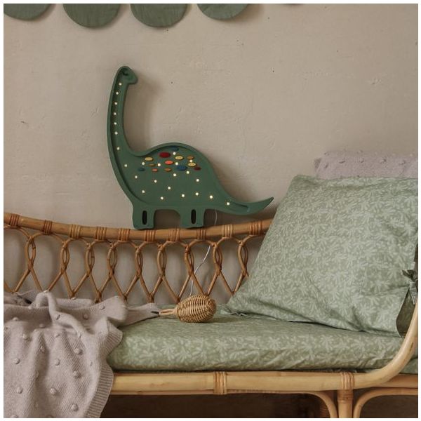 Dino Diplodocus Lamp - Confetti Green