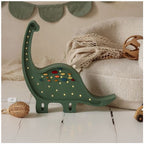 Dino Diplodocus Lamp - Confetti Green