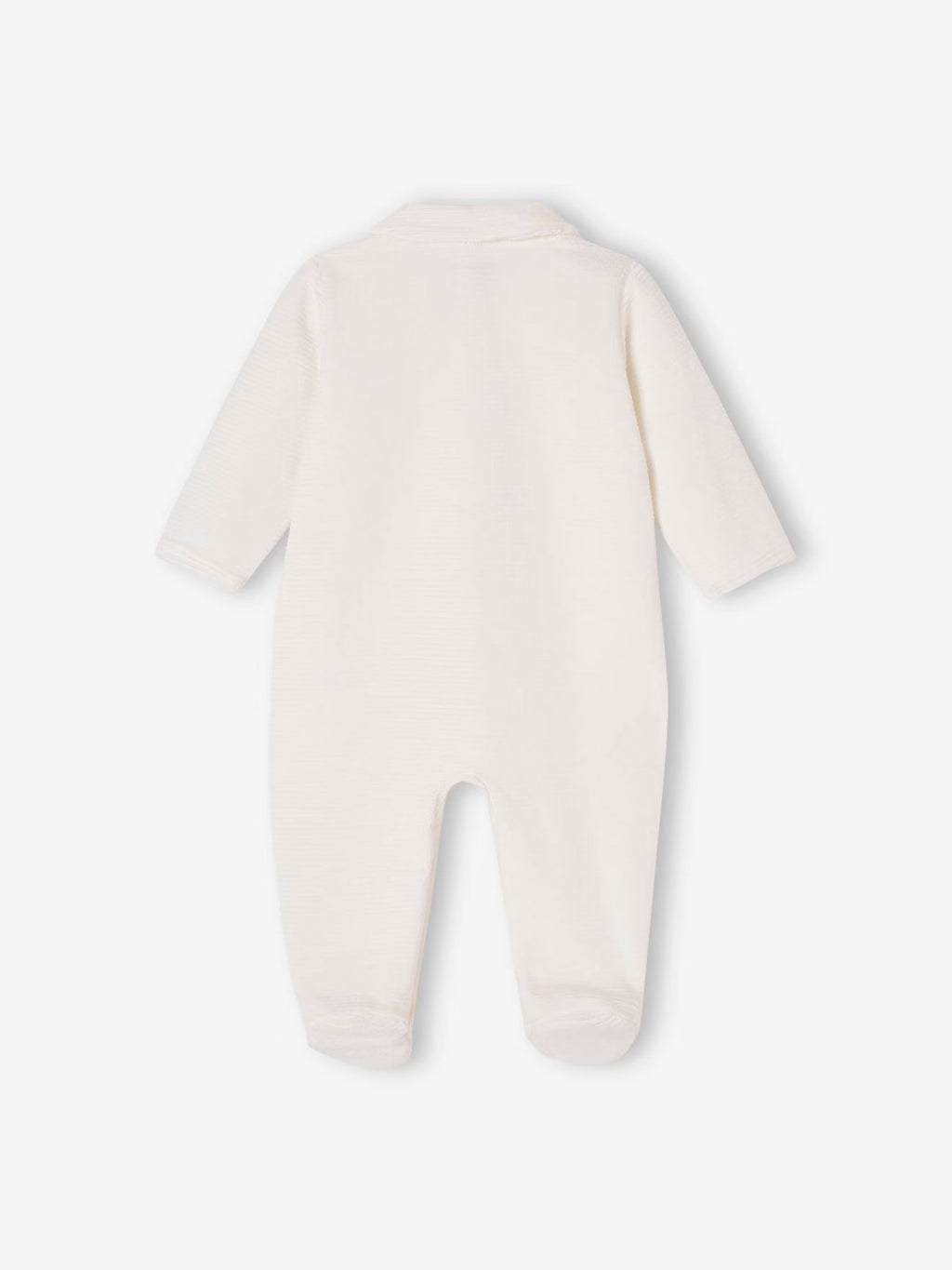 Dors-bien en velours côtelé ouverture naissance bébé , beige