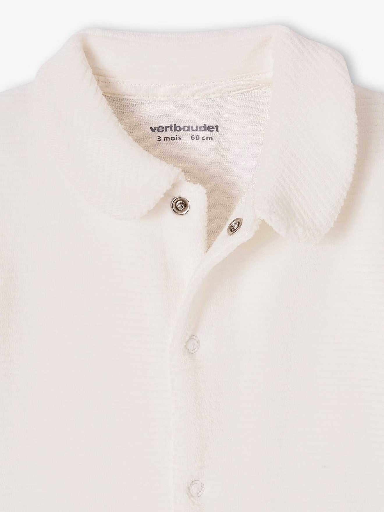 Dors-bien en velours côtelé ouverture naissance bébé , beige