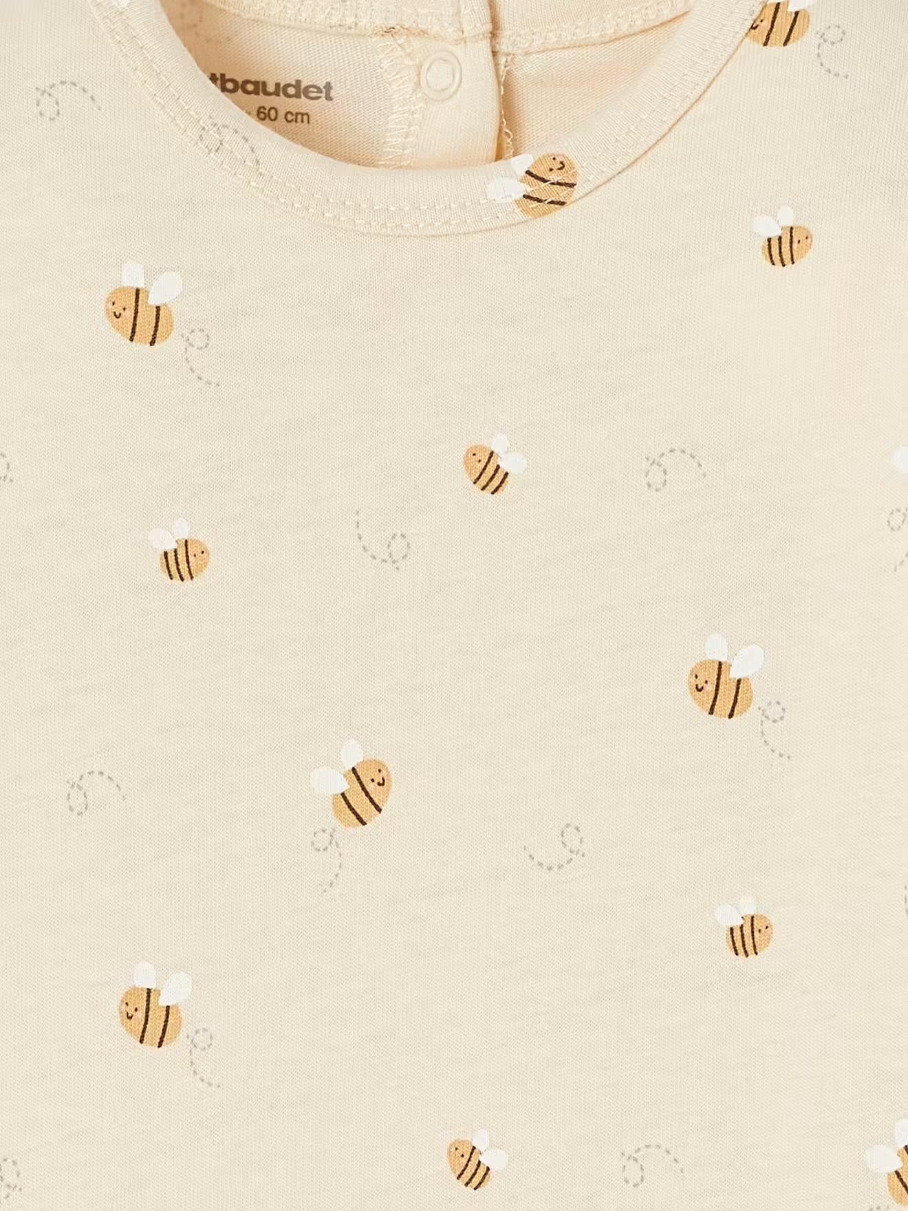 Dors-bien uni tout imprimé abeilles