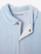 Dors-bien bébé fille en velours Bleu ciel