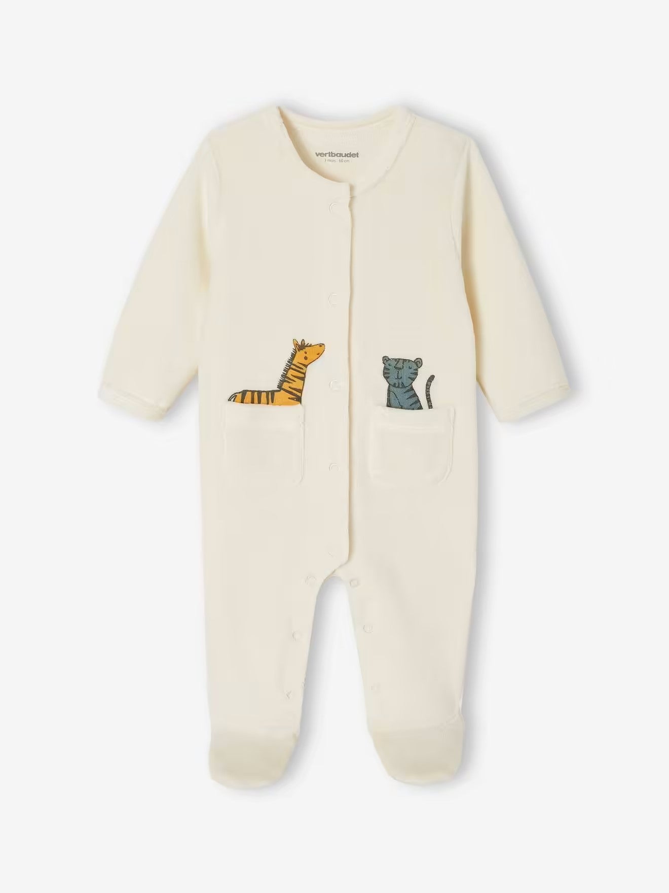 Dors-bien uni avec 2 poches et imprimés