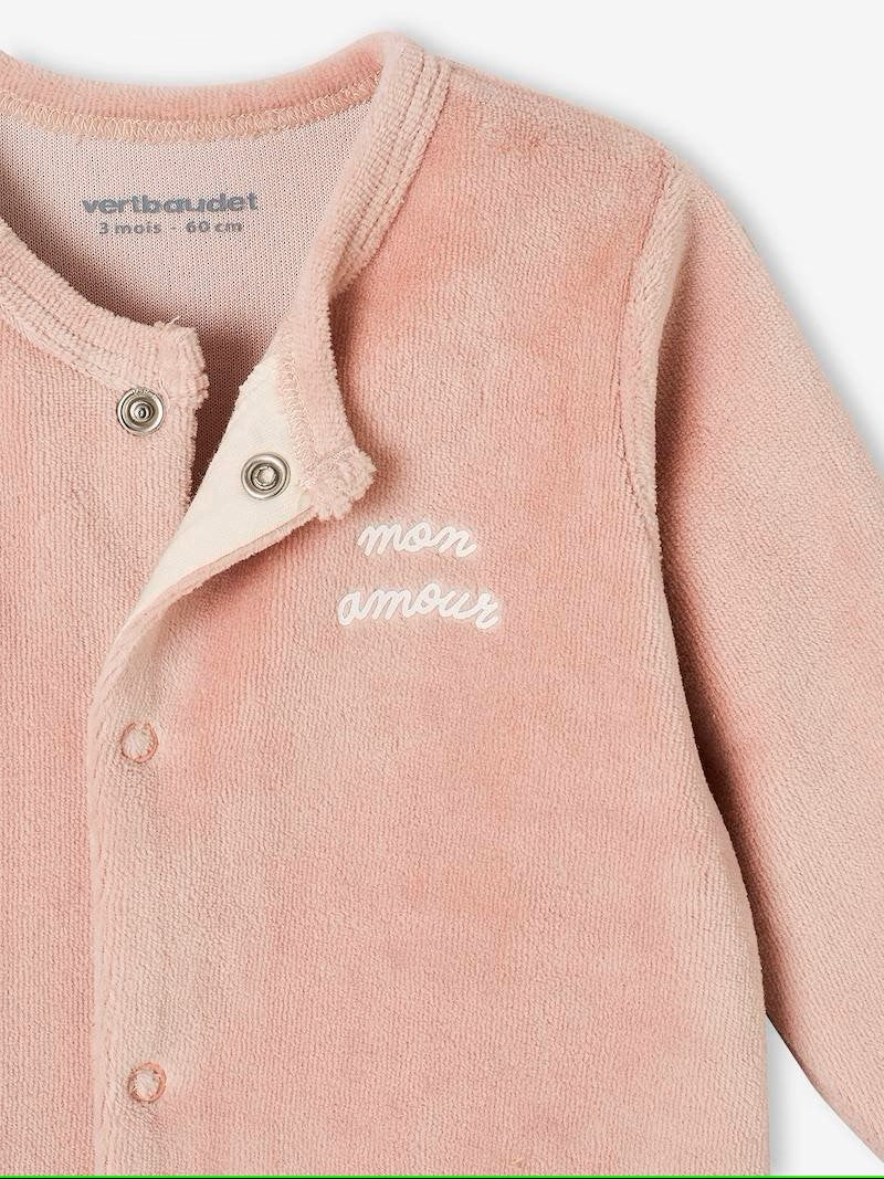 Dors-bien uni avec motif tendre placé