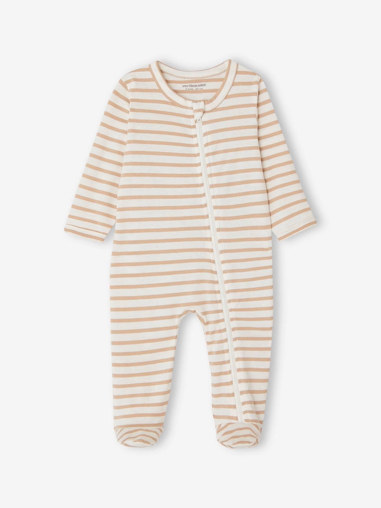Pyjama bébé en jersey ouverture zippée