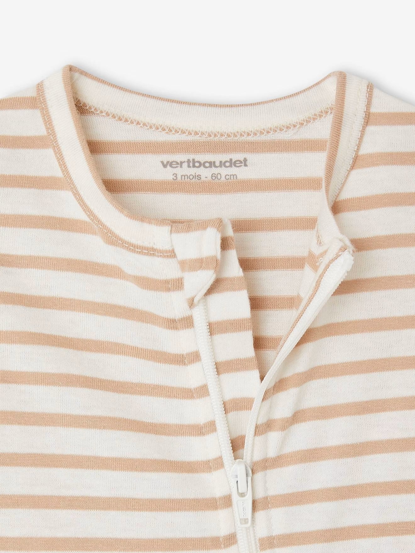 Pyjama bébé en jersey ouverture zippée