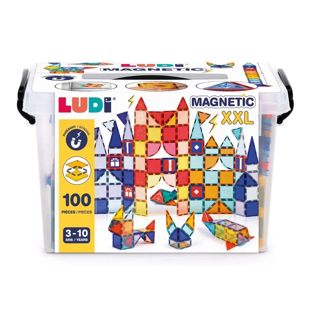 Magnetic XXL 100 pièces 3 à 10 ans - LUDI