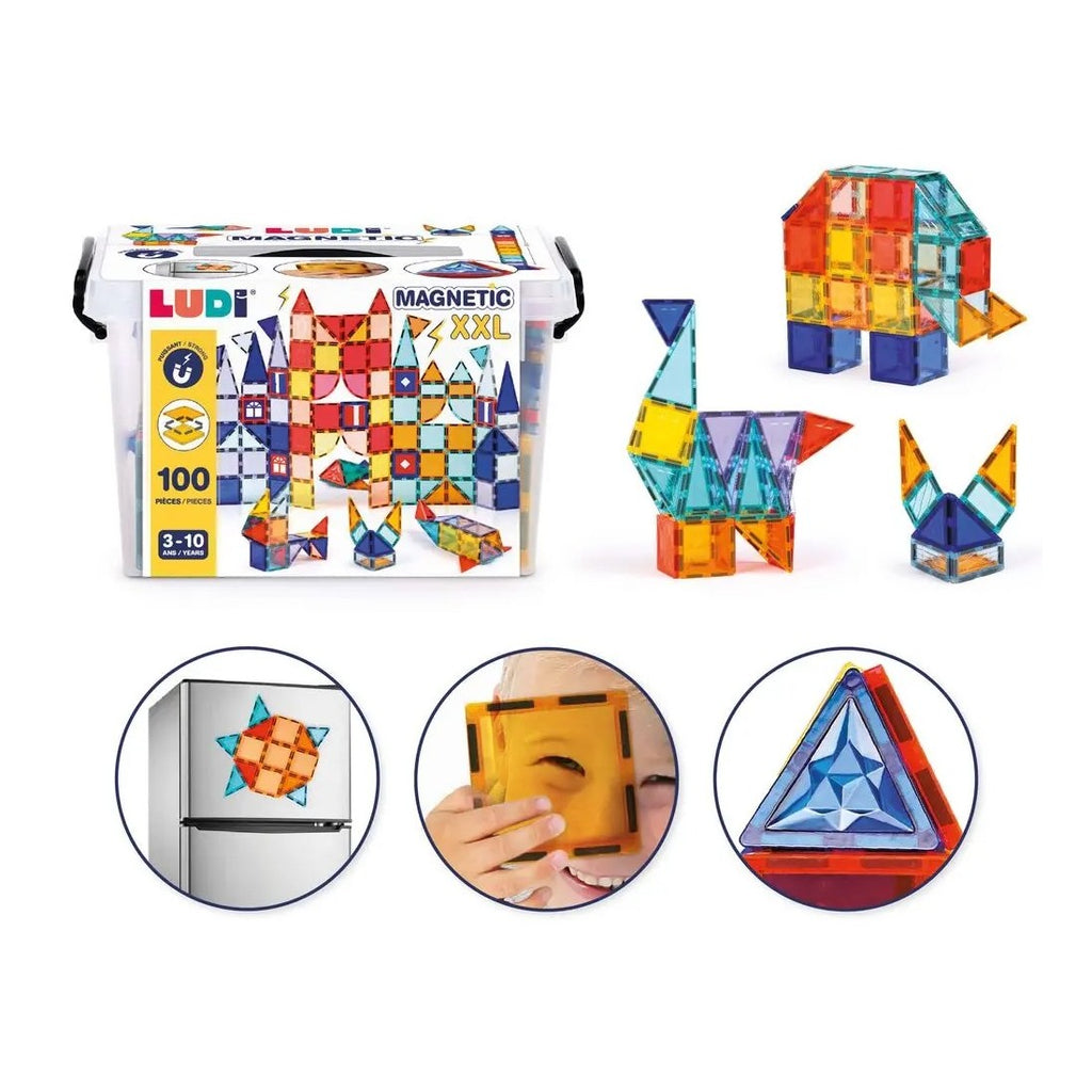 Magnetic XXL 100 pièces 3 à 10 ans - LUDI