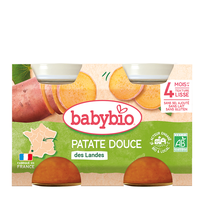 Babybio Patate douce des Landes 2x130g