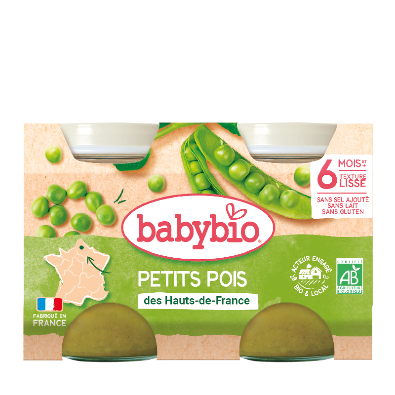 Petits pois des Hauts-de-France - Petits pots 2x130g