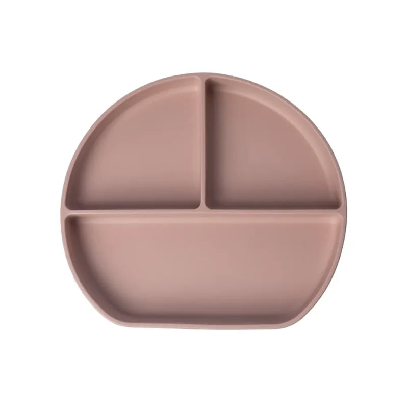 YUMMY Assiette en Silicone Multi-Compartiments avec Ventouse 4M+