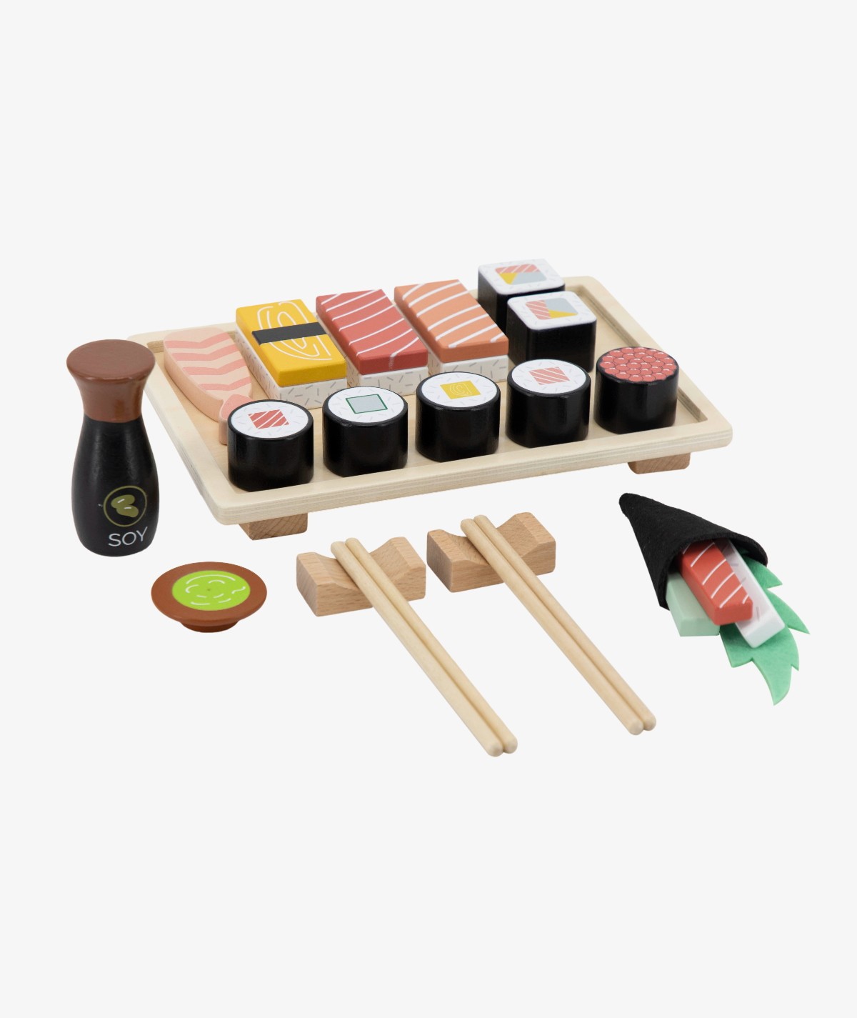 Service à Sushis en bois