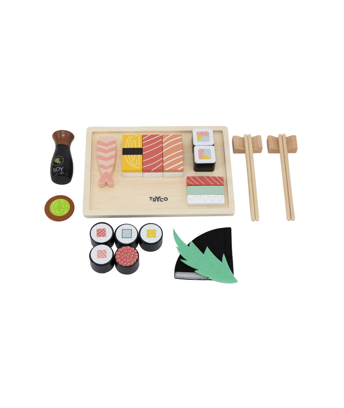 Service à Sushis en bois