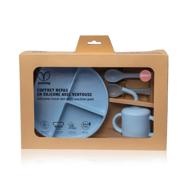 YUMMY Coffret Repas Silicone 6M+