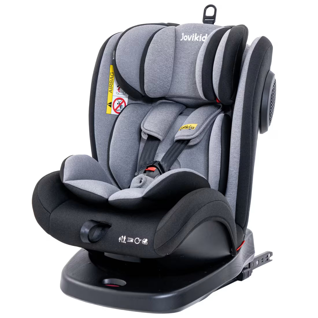 Siège auto noir rotatif isofix 0-36 kg Angela – Jovikids