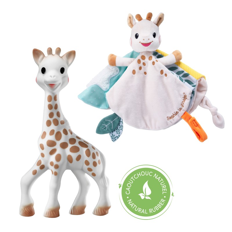 Sophie la girafe et son doudou