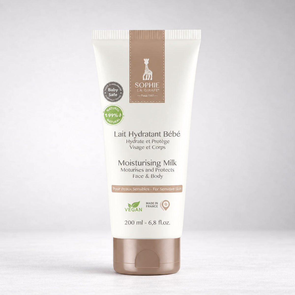 Sophie la Girafe - Lait Hydratant Bébé – 200 ml