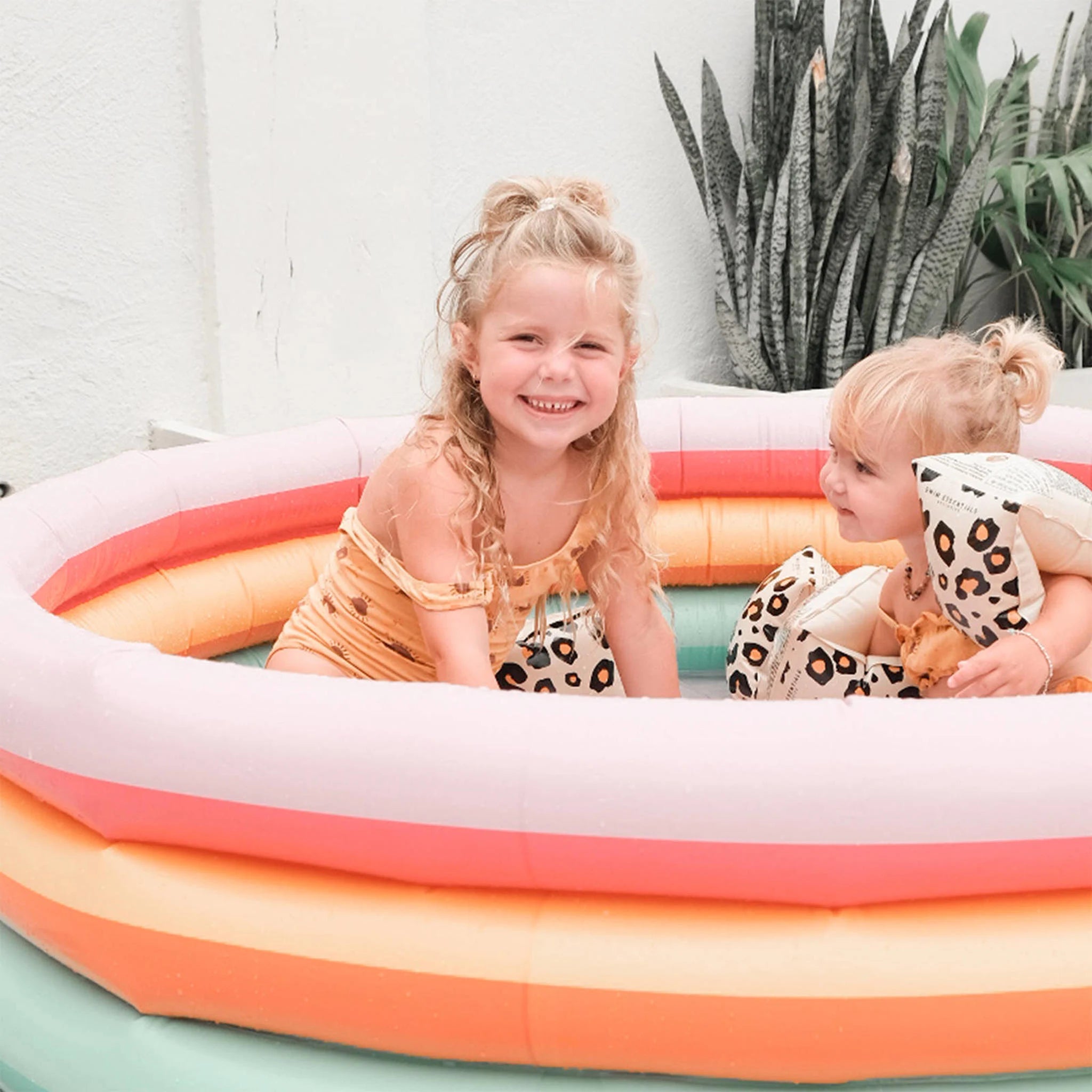 Piscine pour enfants Swim Essentials à imprimé arc-en-ciel, 150 cm