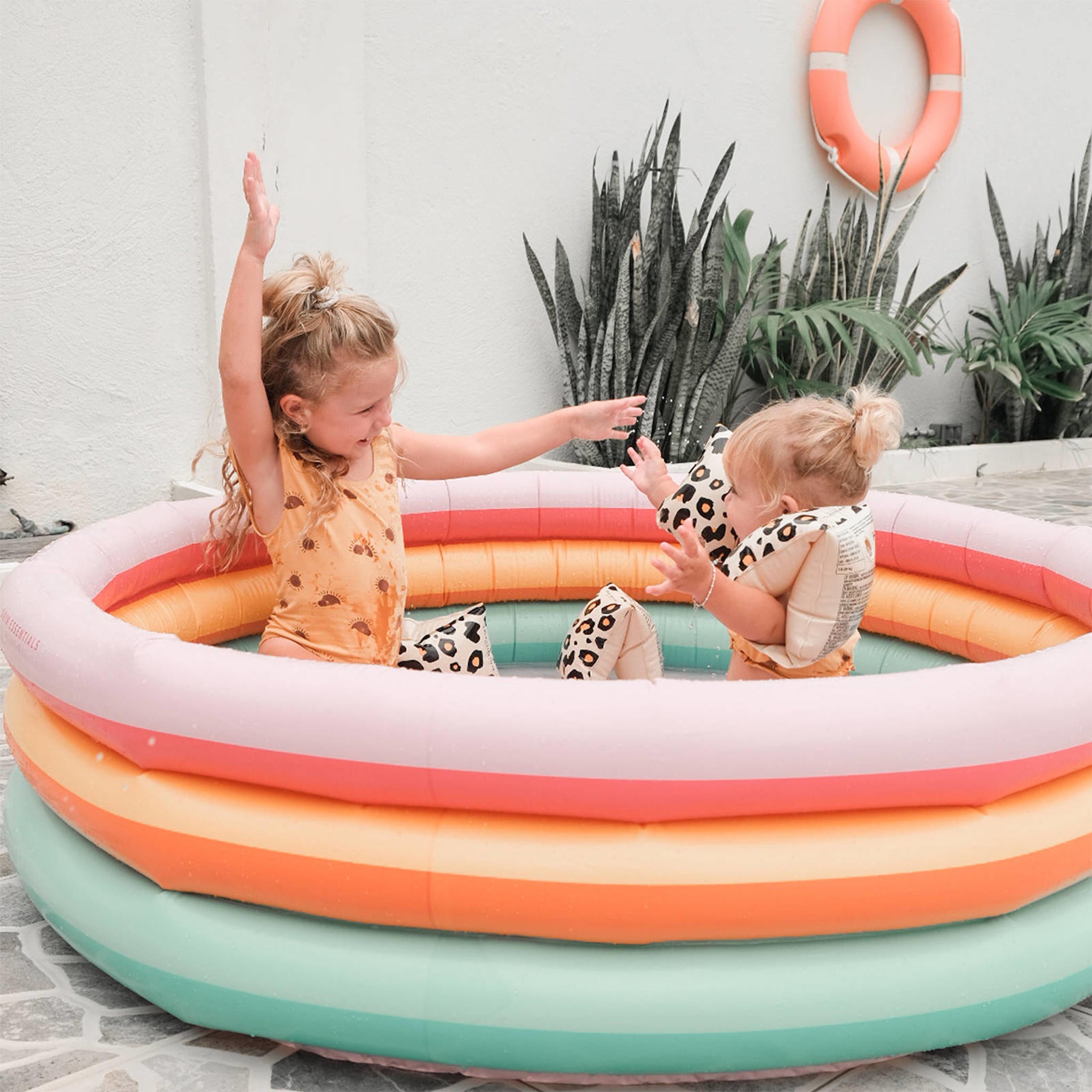 Piscine pour enfants Swim Essentials à imprimé arc-en-ciel, 150 cm
