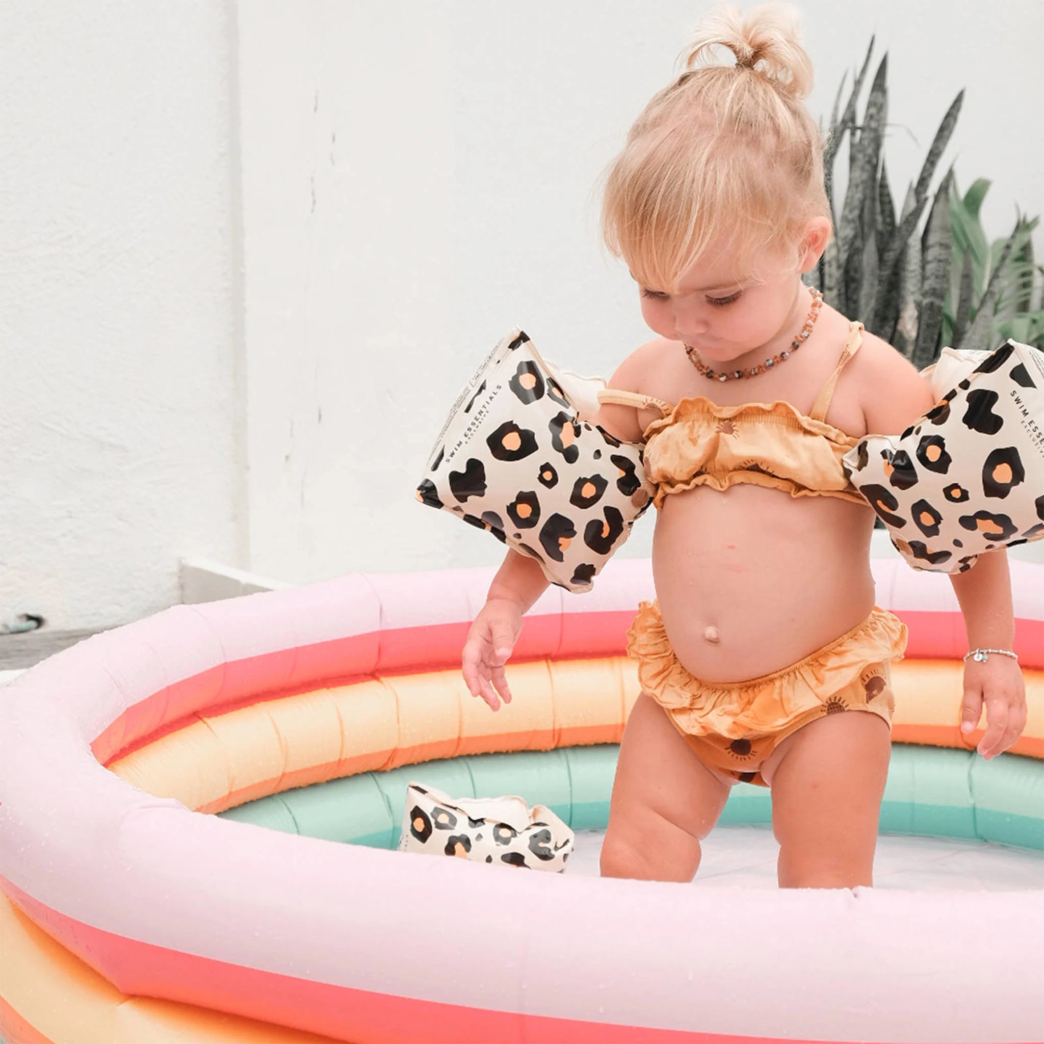 Piscine pour enfants Swim Essentials à imprimé arc-en-ciel, 150 cm