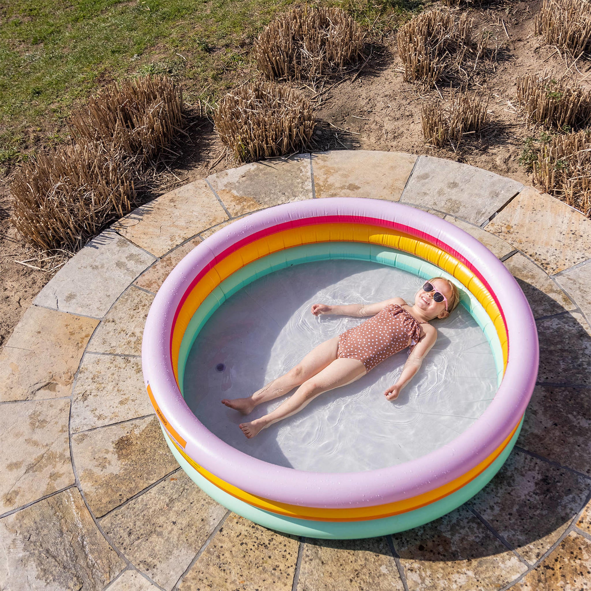 Piscine pour enfants Swim Essentials à imprimé arc-en-ciel, 150 cm