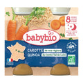 Babybio Pot bonne nuit Carotte & Quinoa 2x200g