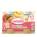 Babybio Pot pêche pomme 2*130gr