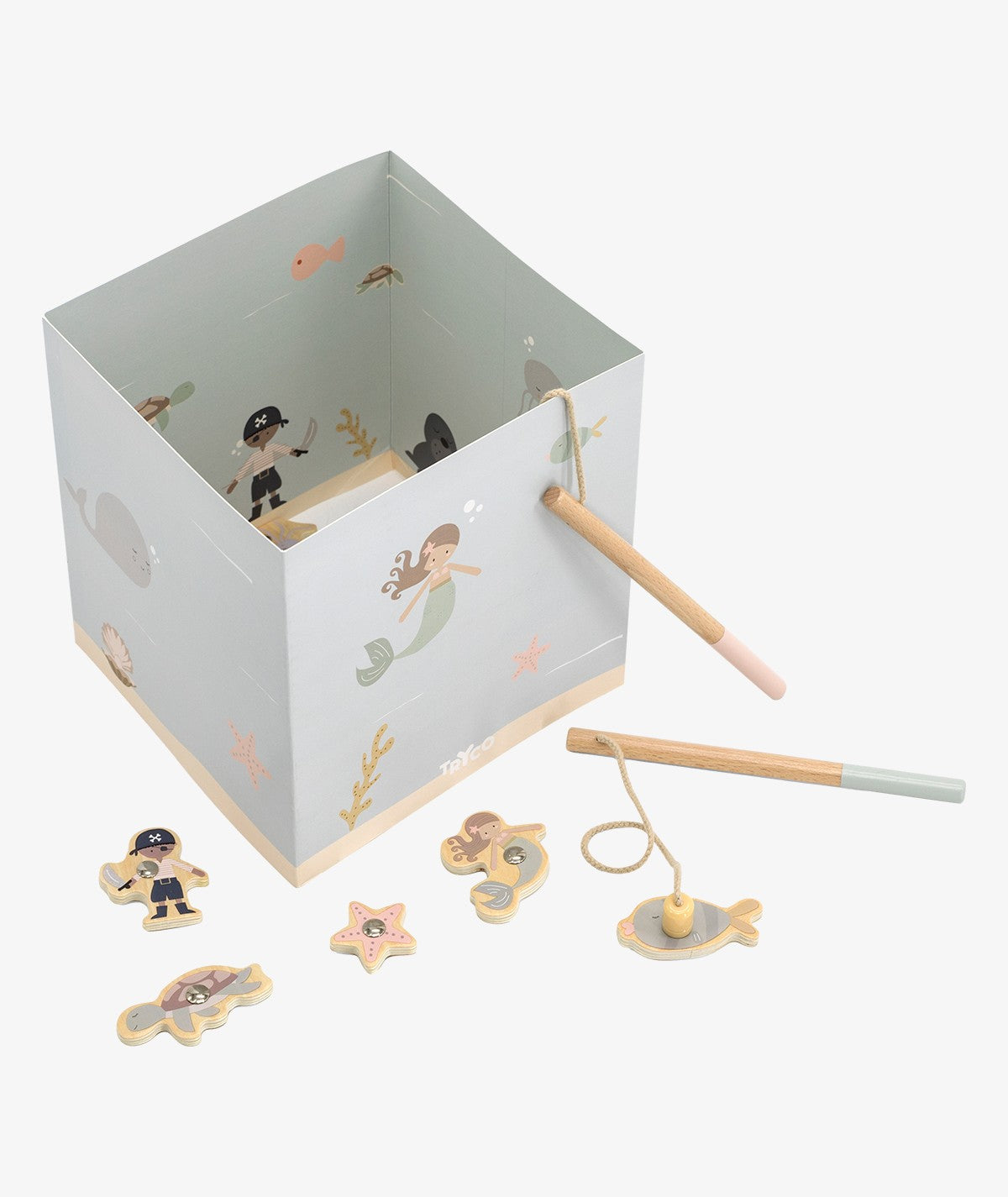 Jeu de pêche en bois