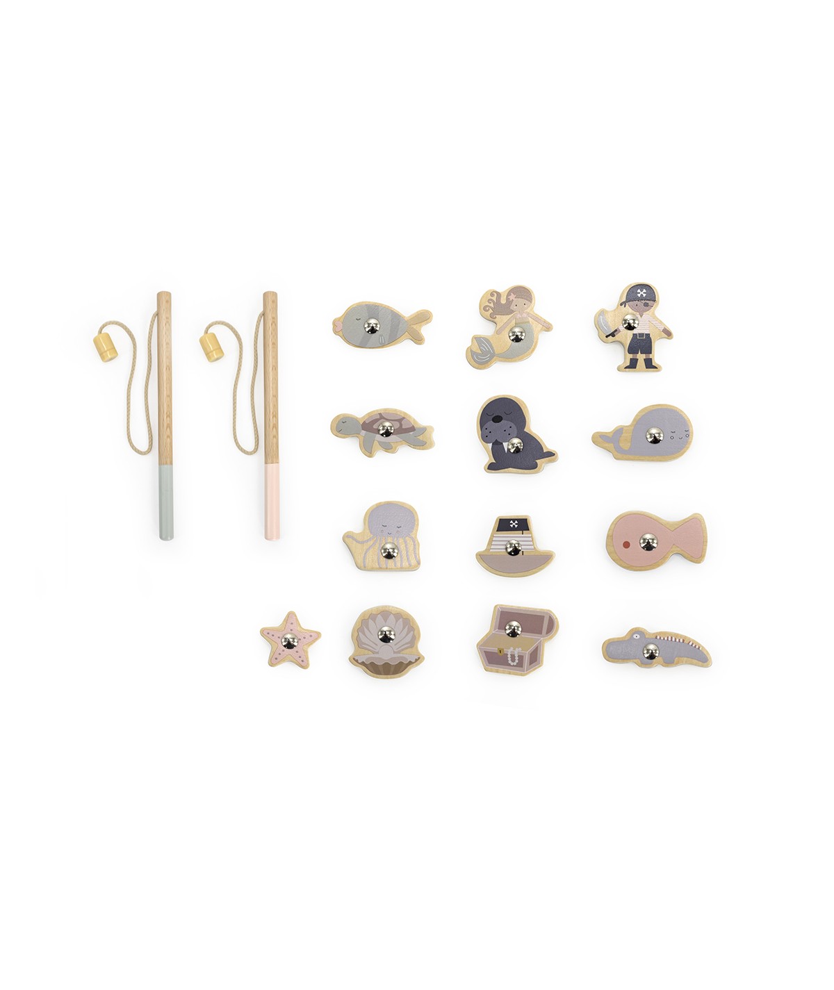 Jeu de pêche en bois