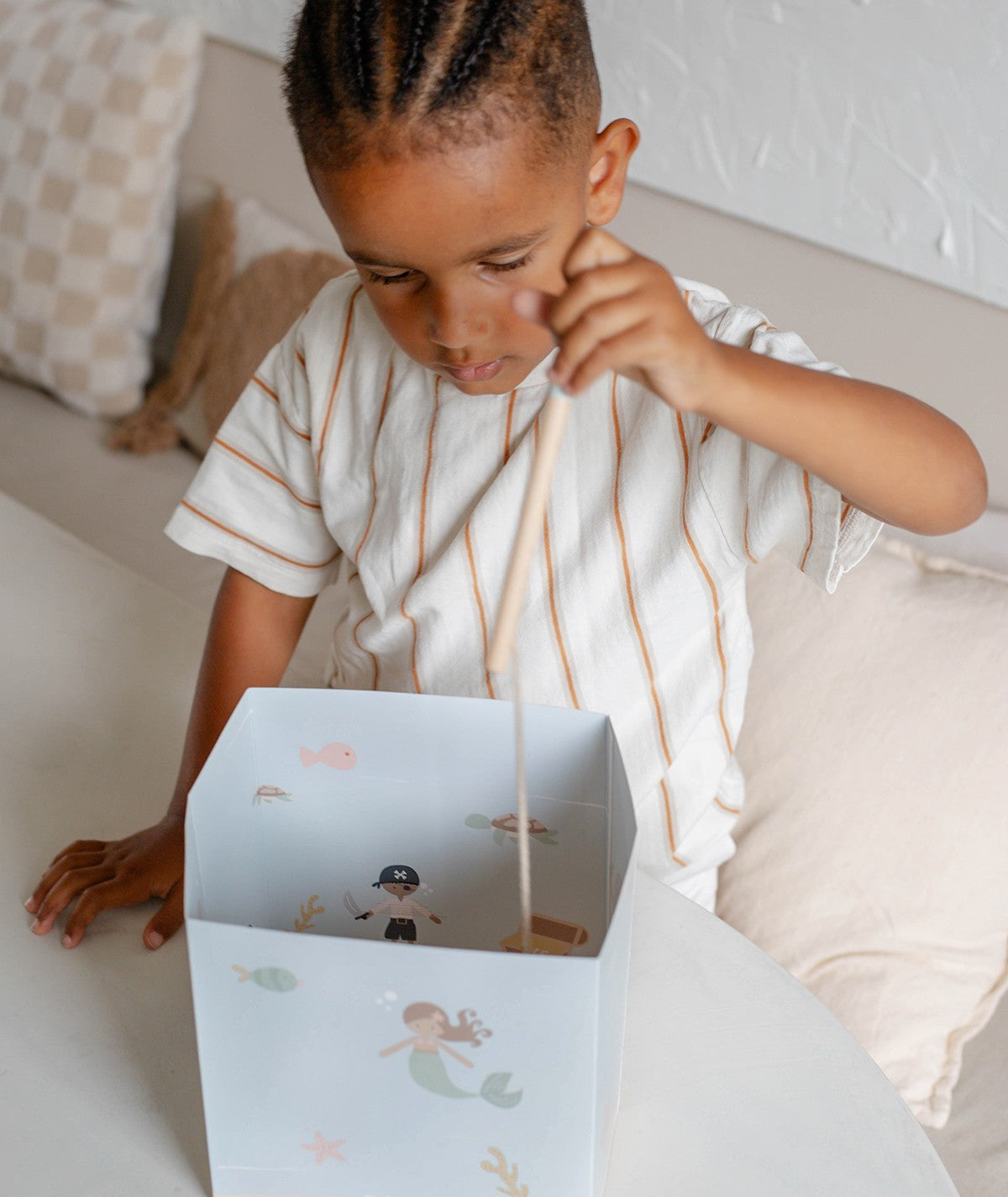 Jeu de pêche en bois